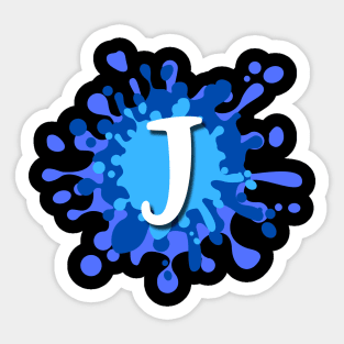 Letter J Sticker